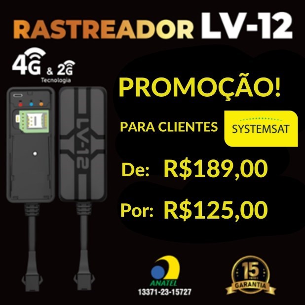 RASTREADOR LV 12 4G/ USB