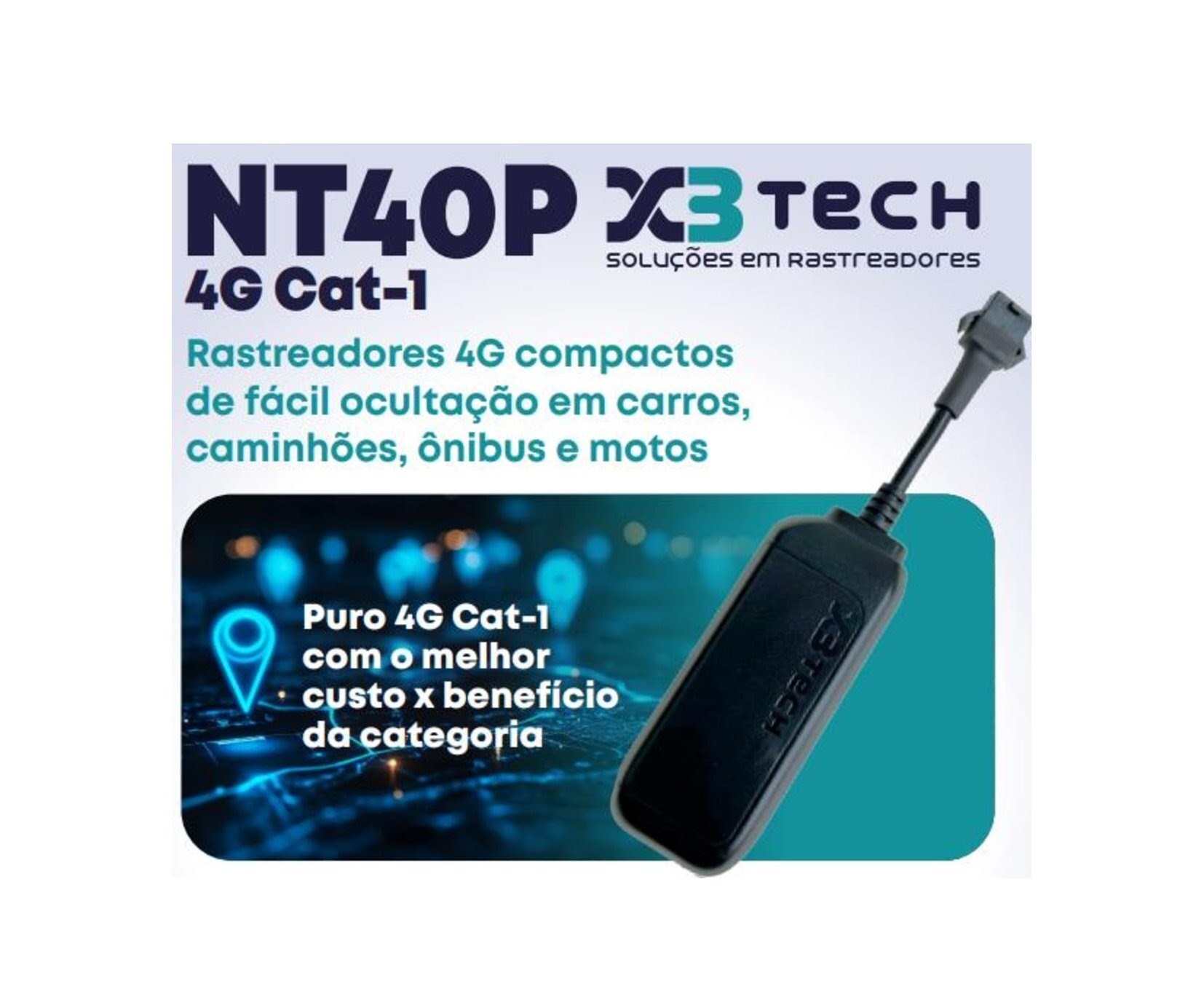 Rastreador NT40P 4G